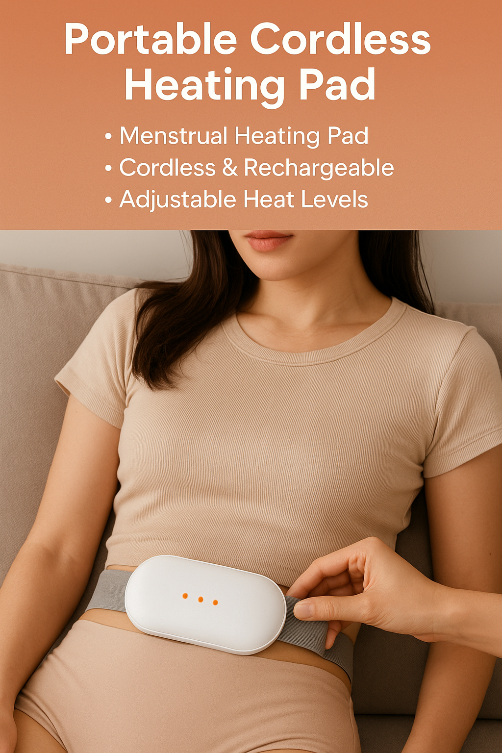 Portable Cordless Heating Pad - Menstrual Heating Pad